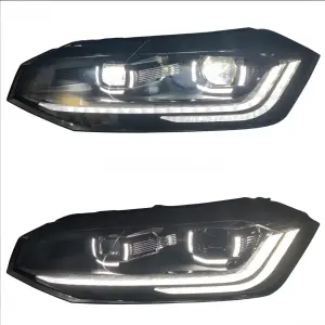 Передні фари Red FullLed (2 шт) для Volkswagen Polo 2017–