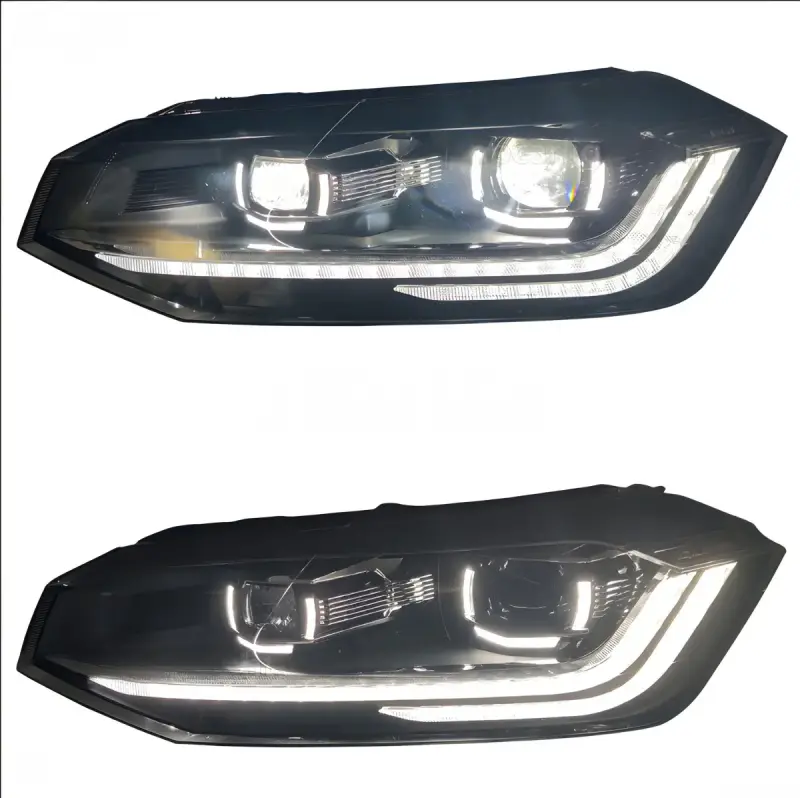 Передні фари Red FullLed (2 шт) для Volkswagen Polo 2017–
