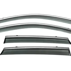 Вітровики з хромованим молдингом Niken Luxury (HB, 4 шт) для Audi A3 2020–