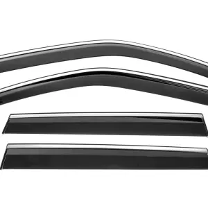 Вітровики з хромованим молдингом Niken Luxury (4 шт) для Subaru Forester 2008–2013