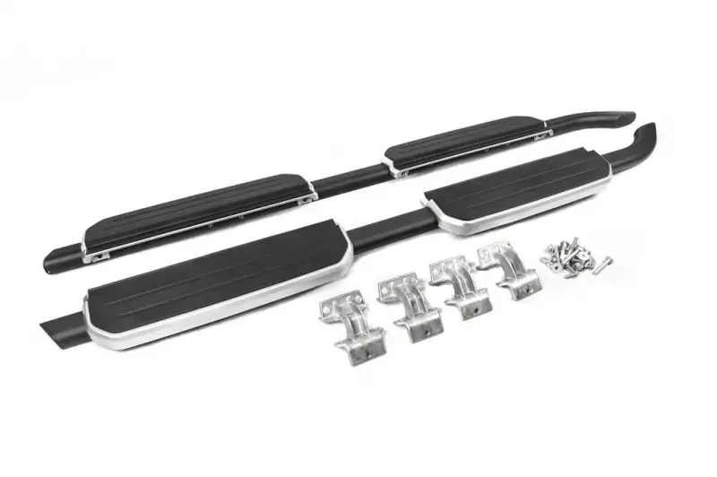 Бокові пороги OEM Silver (для 110/130, 2 шт) для LandRover Land Rover Defender 2019–
