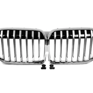 Ніздрі 1 Bar (2019-2022, Chrome) для BMW 7 серія G11/G12 2015–2022