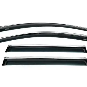 Вітровики з хром молдингом SW (4 шт, HIC) для Volkswagen Passat B6 2006–2012