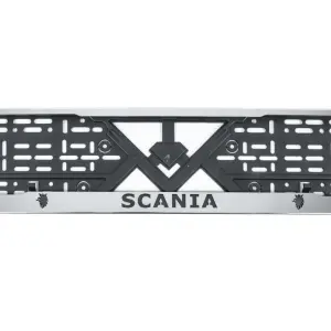 Рамка під номер хром (1 шт, нержавіюча сталь) для Scania