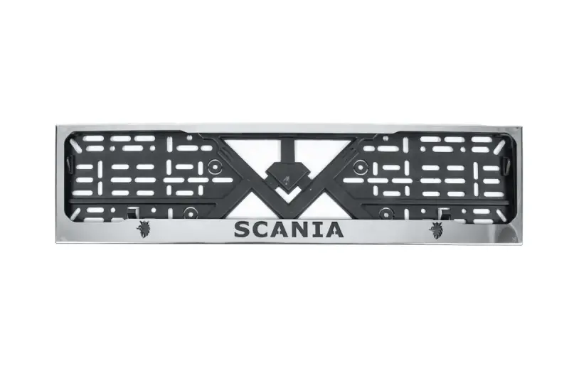 Рамка під номер хром (1 шт, нержавіюча сталь) для Scania