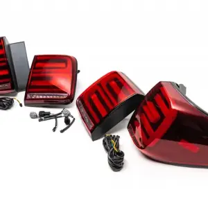 Задні LED ліхтарі (RED-Sequential) для Nissan Armada 2016–2024