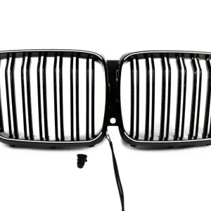 Ніздрі M-Look LED (2019-2022, чорний глянцевий) для BMW X5 G05 2019–2026