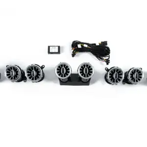 Дефлектори вентиляційні LED (64 color) для Mercedes-Benz E-class W213 2016–2023