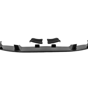 Передня Lip накладка 3D (для F97 2018-2022, чорний глянець) для BMW X3 G01 2018–