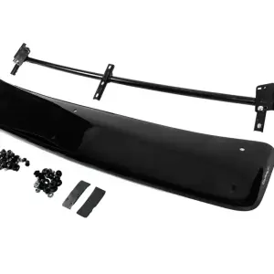 Козирьок на лобове скло (чорний глянець, 5мм) для Nissan NP300 1999–2015