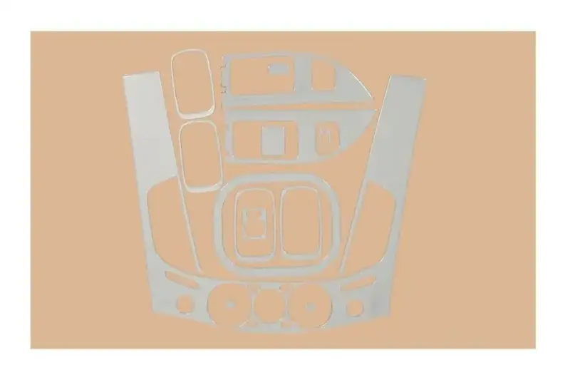Накладки на панель V2 (13 деталей) для Mitsubishi L200 2006–2015