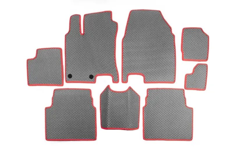 Килимки для +2 (3 ряди, EVA, сірі) для Nissan Qashqai 2010–2014