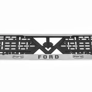 Рамка під номер хром Ford (1 шт, нержавіюча сталь) для Ford