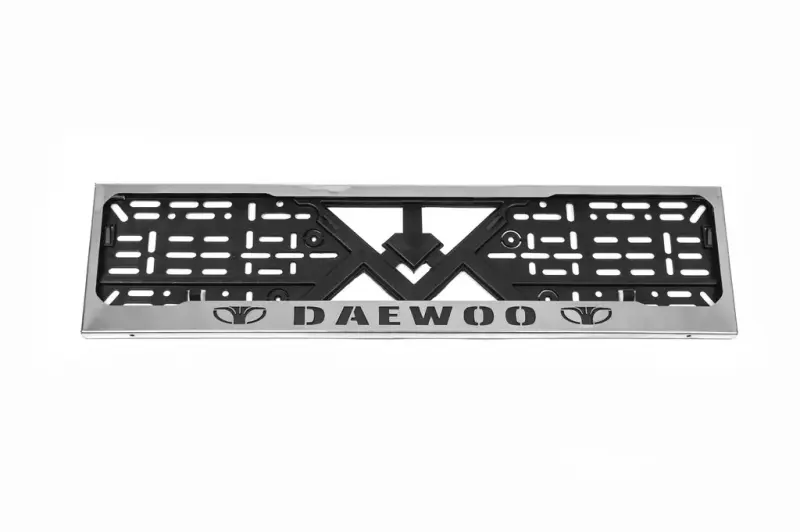 Рамка під номер хром Daewoo (1 шт, нержавіюча сталь) для Daewoo