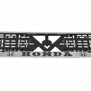 Рамка під номер хром Honda (1 шт, нержавіюча сталь) для Honda