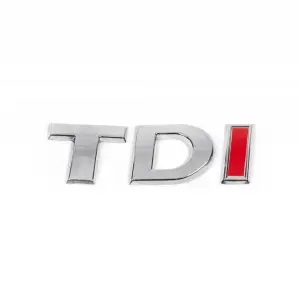 Напис Tdi (косою шрифт) для Volkswagen Golf 7/E-Golf 2012–2020