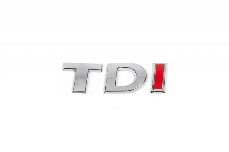 Напис Tdi (косою шрифт) для Volkswagen Passat B7 2012–2015