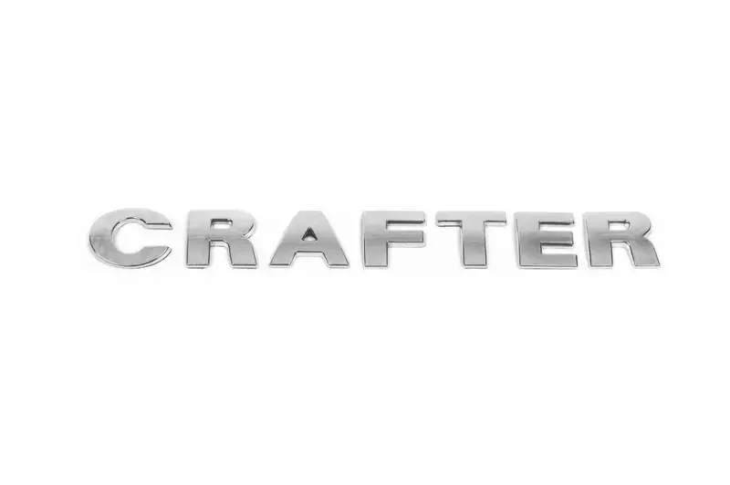 Напис Crafter (прямий шрифт) для Volkswagen Crafter 2006–2016