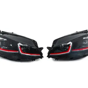 Передні фари Red (2017-2020, 2 шт) для Volkswagen Golf 7/E-Golf 2012–2020
