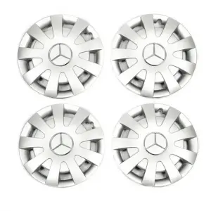 Ковпаки сірі ABS (1-катковий, 4 шт) для Mercedes-Benz Sprinter W907/W910 2018–