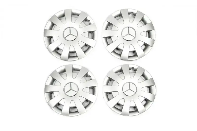 Ковпаки сірі ABS (1-катковий, 4 шт) для Mercedes-Benz Sprinter W907/W910 2018–