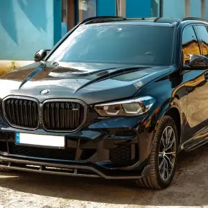 Передня Lip накладка Paradigm V-2 (2018-2022, натуральний карбон) для BMW X5 G05 2019–2026