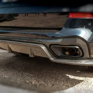 Дифузор заднього бампера V2 (2018-2022, натуральний карбон) для BMW X5 G05 2019–2026