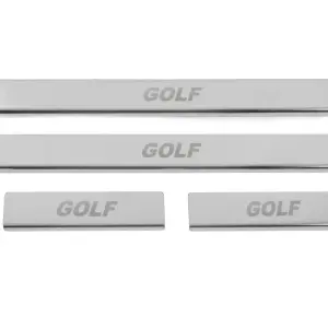 Накладки на пороги Carmos V2 (4 шт, нерж) для Volkswagen Golf 5 2003–2009