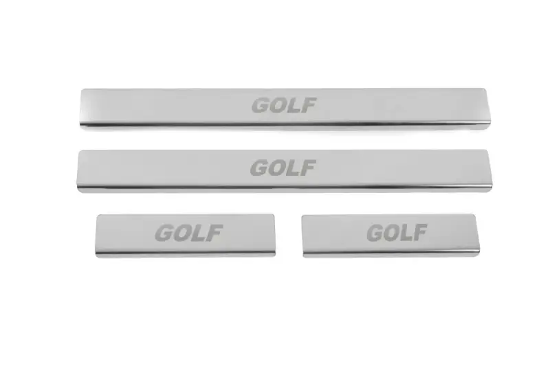 Накладки на пороги Carmos V2 (4 шт, нерж) для Volkswagen Golf 5 2003–2009