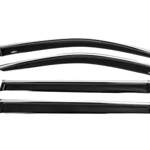 Вітровики з хром молдингом (4 шт, HIC) для Toyota Highlander 2013–2019