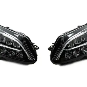 Передня оптика (2 шт, без блоків, рестайлінг) для Mercedes-Benz C-class W205 2014–2021