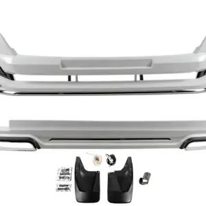 Накладки на передній і задній бампер Luxury (2013-2017) для Toyota Land Cruiser Prado 150 2009–2023