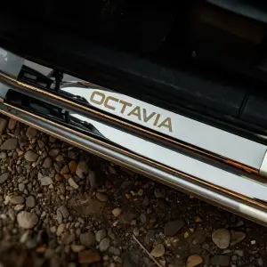 Накладки на пороги Carmos V1 (8 шт., нерж.) для Skoda Octavia III A7 2013–2019