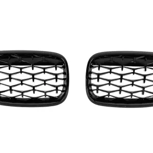 Ніздрі Diamond Black (чорний глянець) для BMW X6 E71 2008–2014