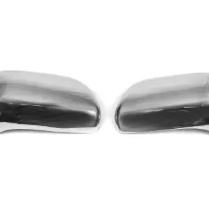 Накладки на дзеркала (2 шт., нерж) для Toyota Land Cruiser Prado 120 2002–2009