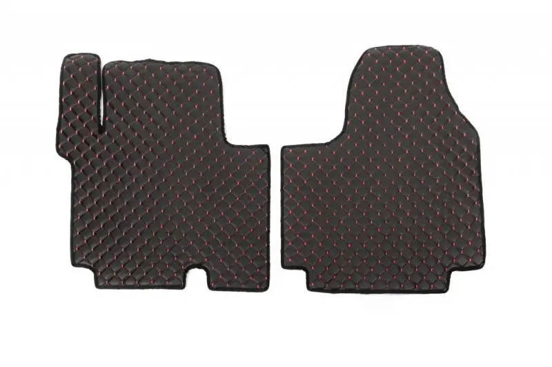 Килимки з екошкіри EcoRed (2 шт, 2+1) для Opel Vivaro 2001–2015
