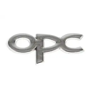 Металевий шильдик на багажник OPC (Хром) для Opel