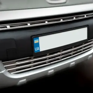 Накладки на решітку радіатора (2 част., Нерж.) для Citroen Berlingo 2008–2018