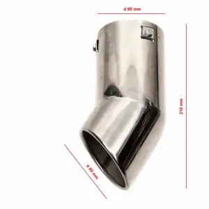 Насадка на глушник (нерж) для Toyota Land Cruiser Prado 150 2009–2023