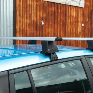 Автобагажник для гладкого даху (хром, пара) для Nissan Leaf 2010–2017