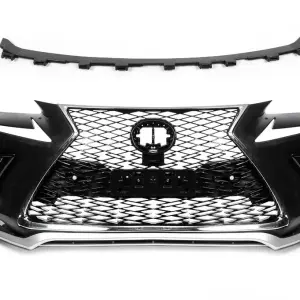 Бампер з решіткою в рестайлінг дизайні для Lexus NX 2014–2021