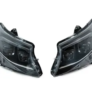 Передні фари 2025 Design LED Black (для Vito, 2 шт) для Mercedes-Benz Vito/V-class W447 2014–