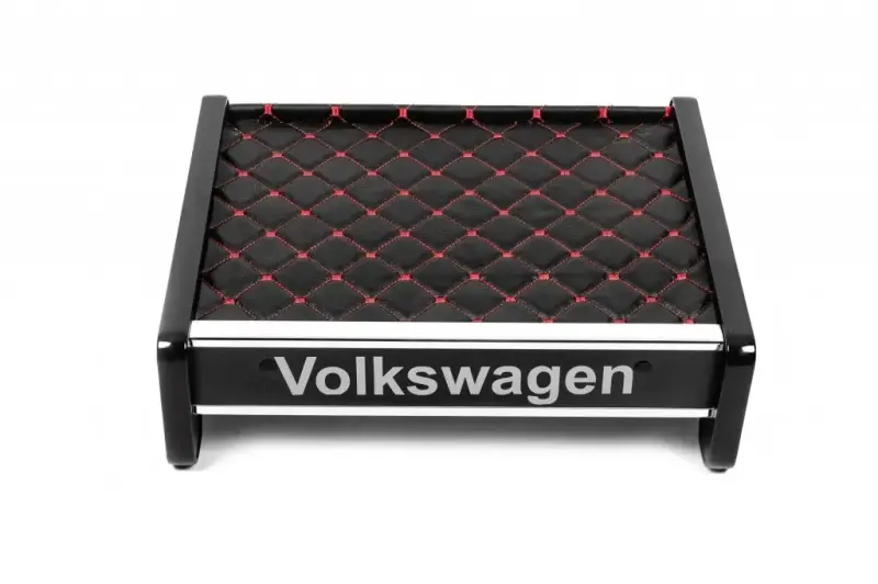 Полиця на панель (Чорна з червоною ниткою) для Volkswagen T4 Transporter 1990–2003