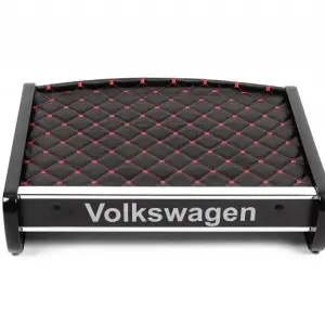 Полиця на панель (Чорна з червоною ниткою) для Volkswagen T5 Multivan 2003–2010