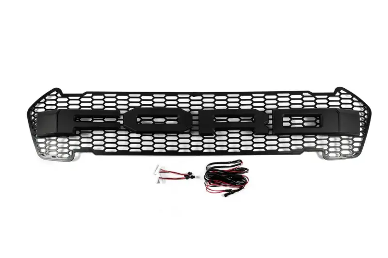 Передня решітка (2015-2018, чорний, LED) для Ford Ranger 2011–2022
