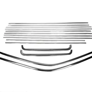 Повна окантовка вікон (14 шт, нерж) для Volkswagen T5 Multivan 2003–2010