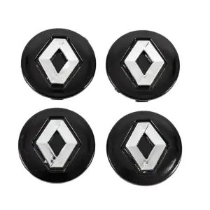 Ковпачки диски чорні 5650v1 (56мм на 50мм, 4 шт) для Renault