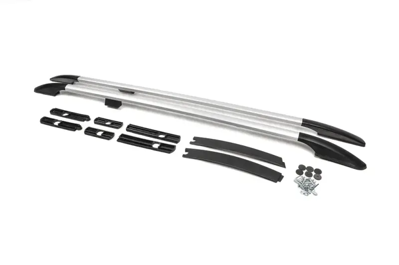 Рейлінги OmsaLine Solid (2 шт, сірі) для Ford Connect 2014–2021