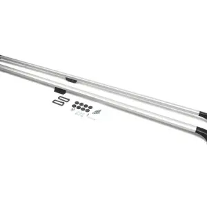 Рейлінги OmsaLine Solid (2 шт, сірі) для Ford Custom 2013–2022
