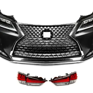 Комплект рестайлінгу в 2021 рік (бампер, фари, стопи) для Lexus RX 2016–2022